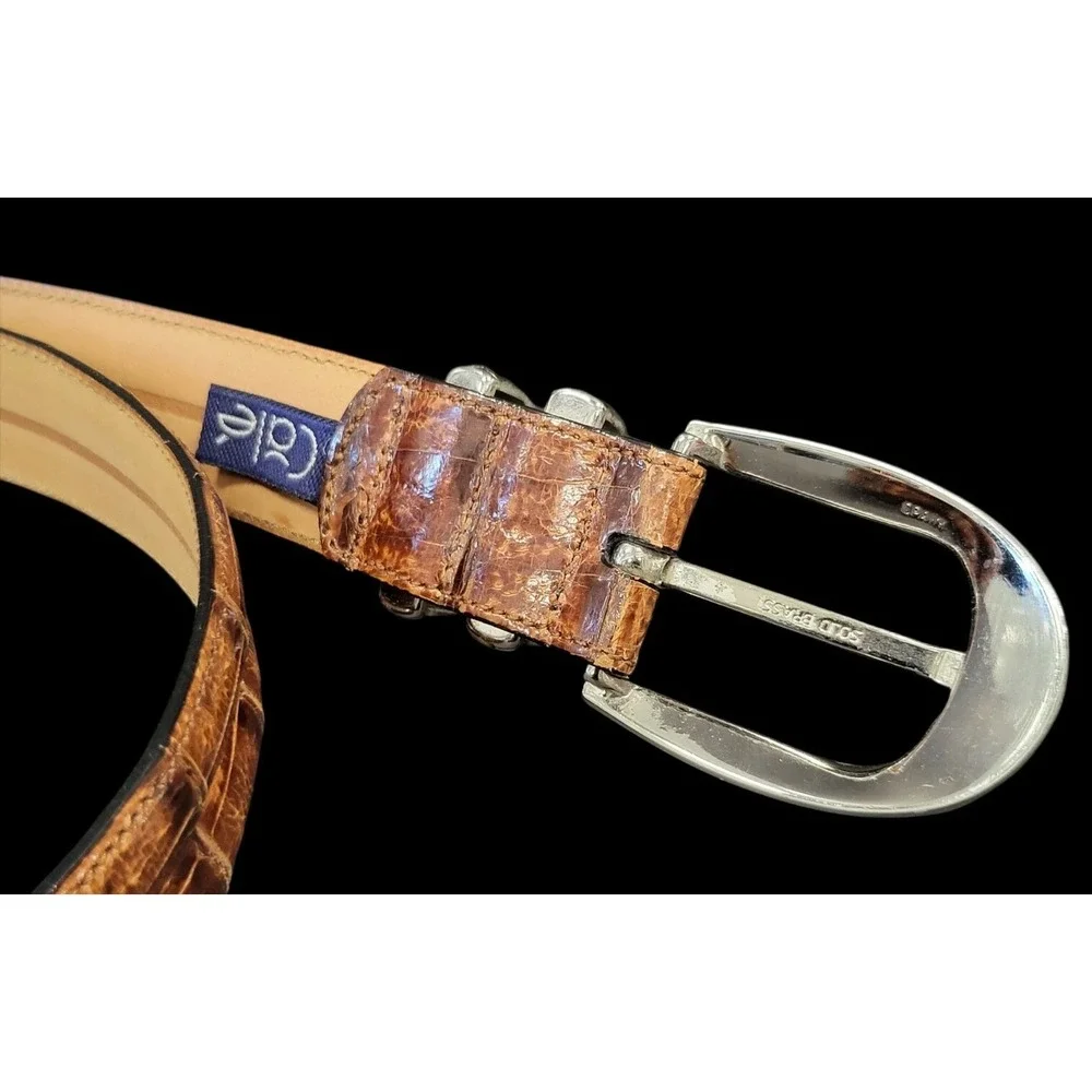 CALE Belt Genuine Crocodile 1 1/8